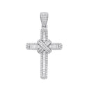 18ct White Gold 2.00ct Diamond Cross