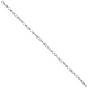 9ct White gold 0.42ct Curb bracelet