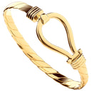 Yellow Gold Hook Gents 6.5mm Bangle