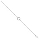 Silver Circle of Life Cubic Zirconia Ladies Bracelet