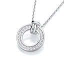 Circle of Life Cubic Zirconias Pendant with Chain