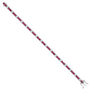 18ct White Gold 0.80ct Diamond & 5.00ct Ruby Bracelet