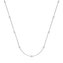 9ct White Gold 0.50ct Diamond by the yard Necklace (18in/45cm)