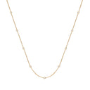 9ct Yellow Gold 0.50ct Rubover Diamond Chain (18in/45cm)