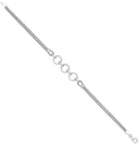Silver Circles Ladies Bracelet