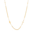 Yellow Gold Rosary Beads 18" (46cm)