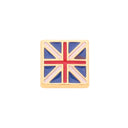 9ct Yellow Gold Union Jack Single Stud for Men