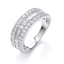18ct White Gold D.1.00ctw Diamond Half Eternity Ring