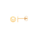 9ct Yellow Gold Paw Studs