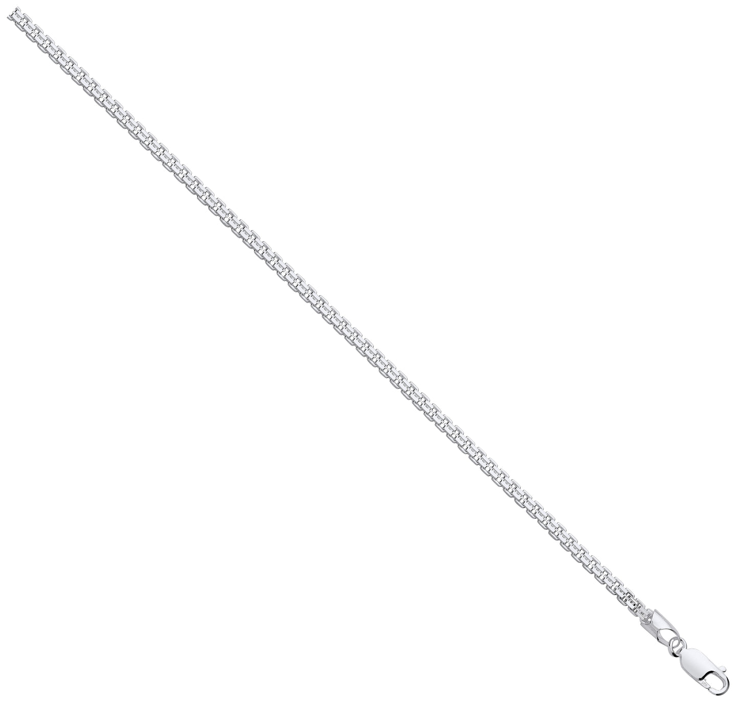 Silver 3mm Cage Chain - Silver