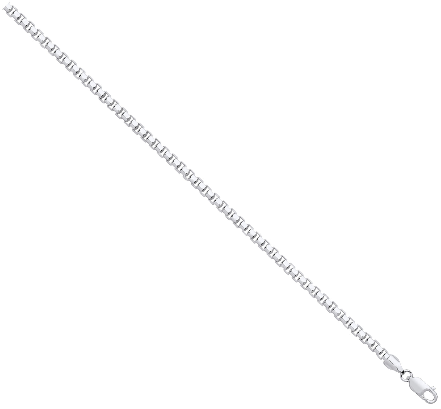Silver 4mm Box Chain - Silver