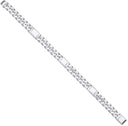Silver Curb Fancy Gents Bracelet