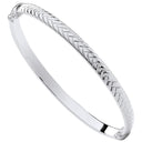 Silver Tyre Design Ladies Bangle
