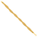 Yellow Gold Graduated Rope & Mesh 18" Necklace/Ladies Bracelet