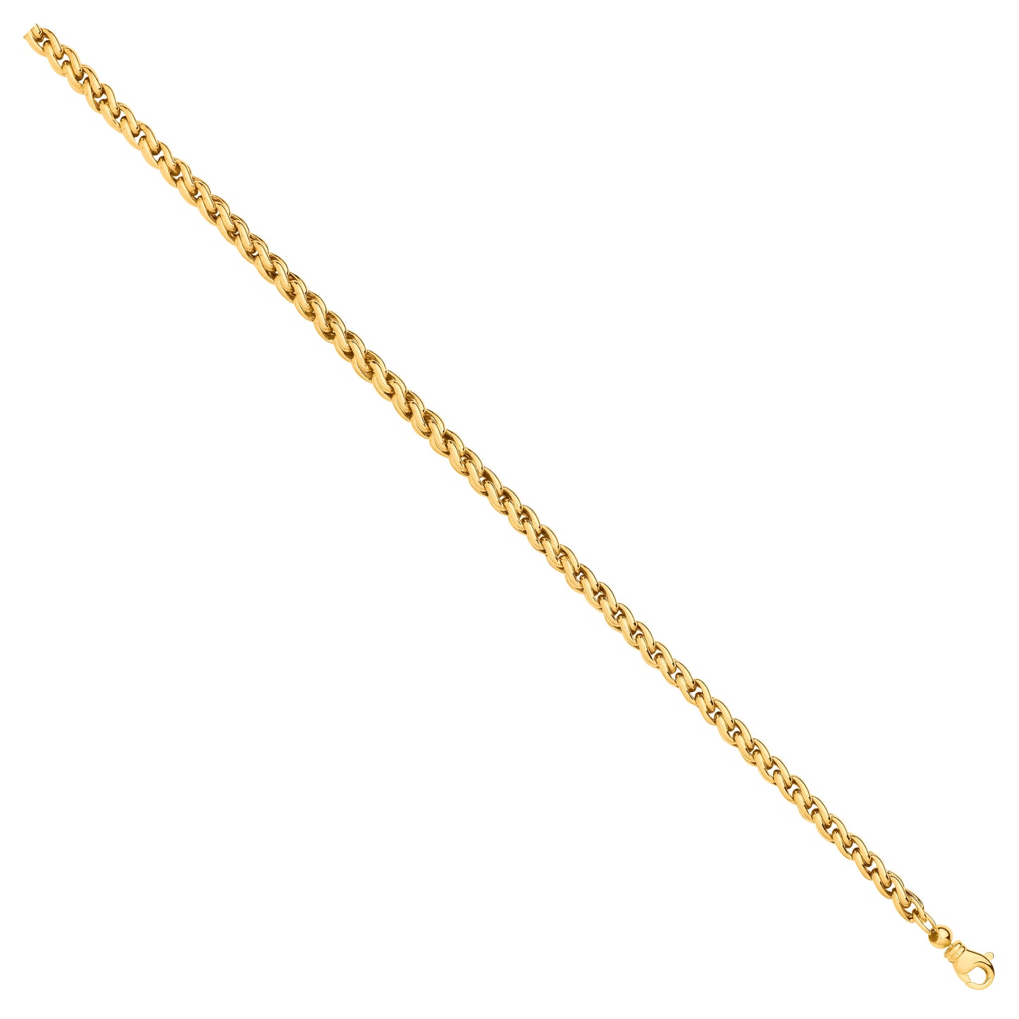 Yellow Gold 5.0mm Wheat Chains 18" Necklace/Ladies Bracelet - 9ct Gold