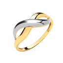 Yellow & White Gold Infinity Ring