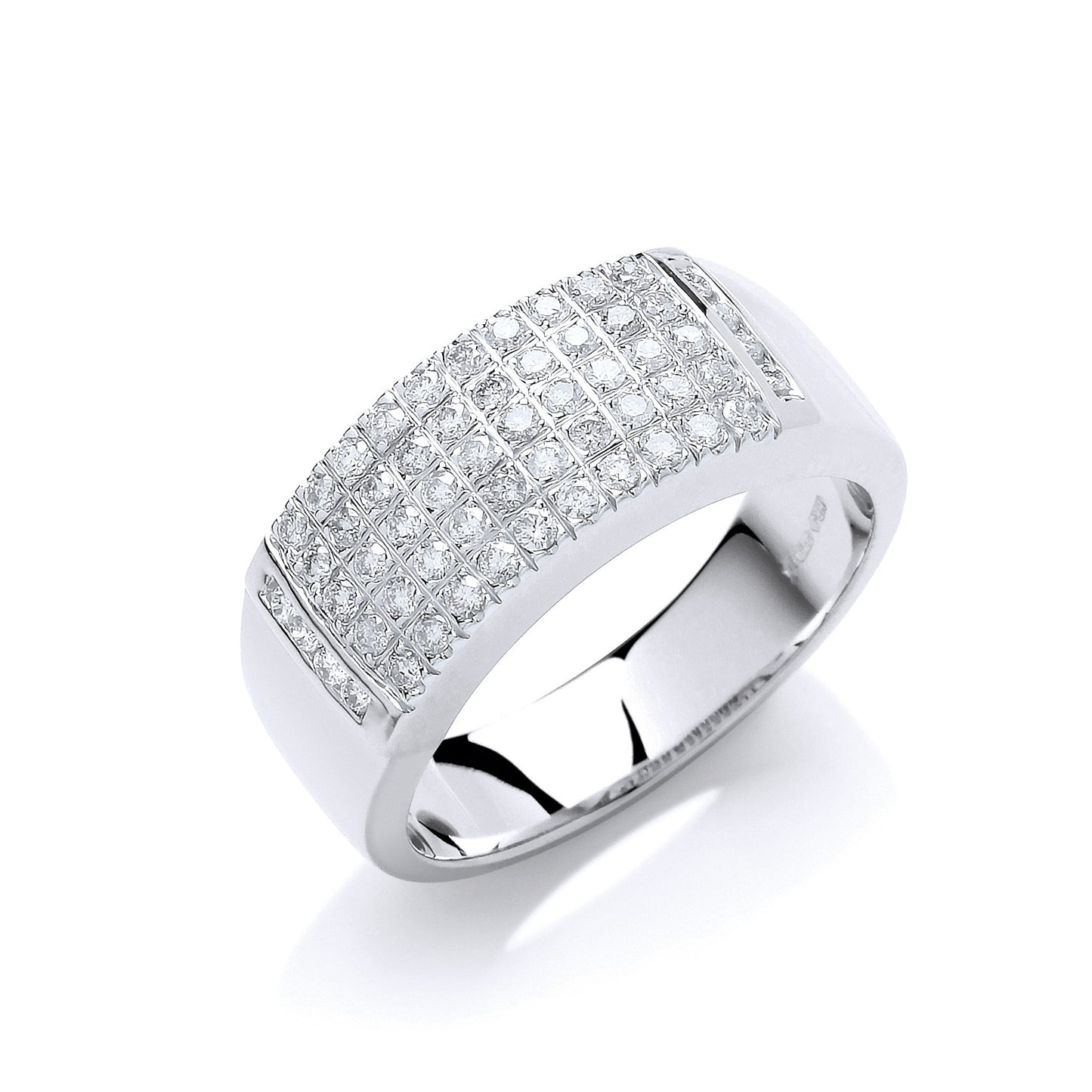 9ct White Goldd 0.50ct Diamond Ring - 9ct Gold