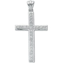 Silver Cubic Zirconia Cross