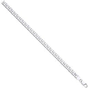 Silver Double Curb 8mm Chain