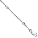 9ct White Gold Diamond by the Yard Bracelet 0.20ctw
