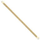 Yellow Gold 6.4mm Panther Link Ladies Bracelet