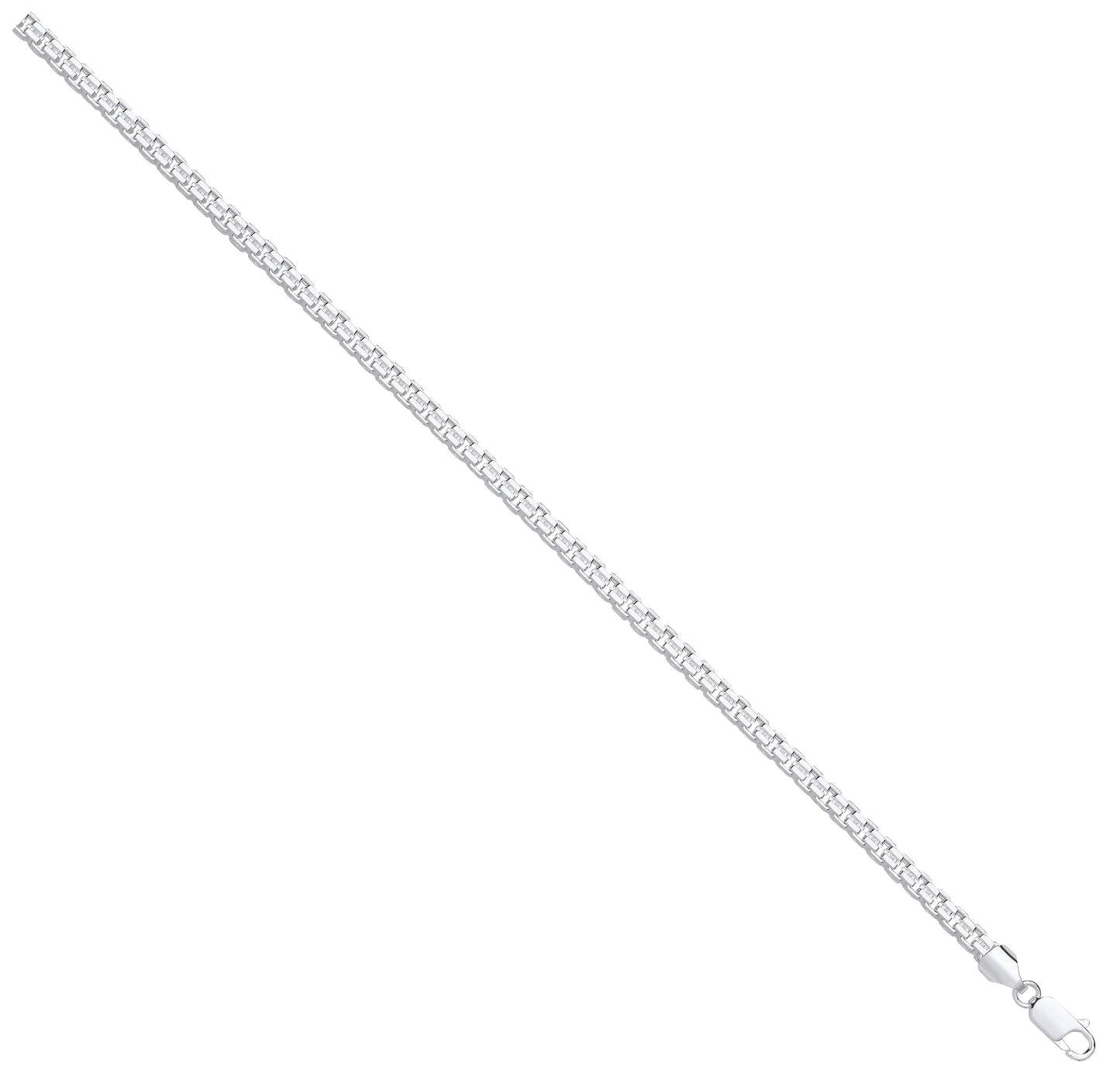 Silver 4mm Cage Chain - Silver