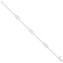 Silver Entwined Circles Ladies Bracelet