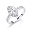 Silver Set Cubic Zirconia Ring