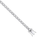 9ct White Gold 3.00ctw LAB GROWN Diamond Tennis Bracelet White GoldI Certified