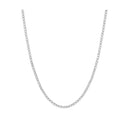 9ct White Gold 10.00ctw LAB GROWN 17" Diamond Tennis Necklace White GoldI Certified