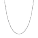9ct White Gold 15.00ctw LAB GROWN 17" Diamond Tennis Necklace White GoldI Certified