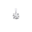 18ct White Gold 1.00ctw LAB GROWN Diamond Pendant IGI Certified