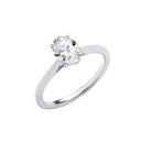 18ct White Gold 1.00ctw Oval Cut LAB GROWN Diamond Ring IGI Certified