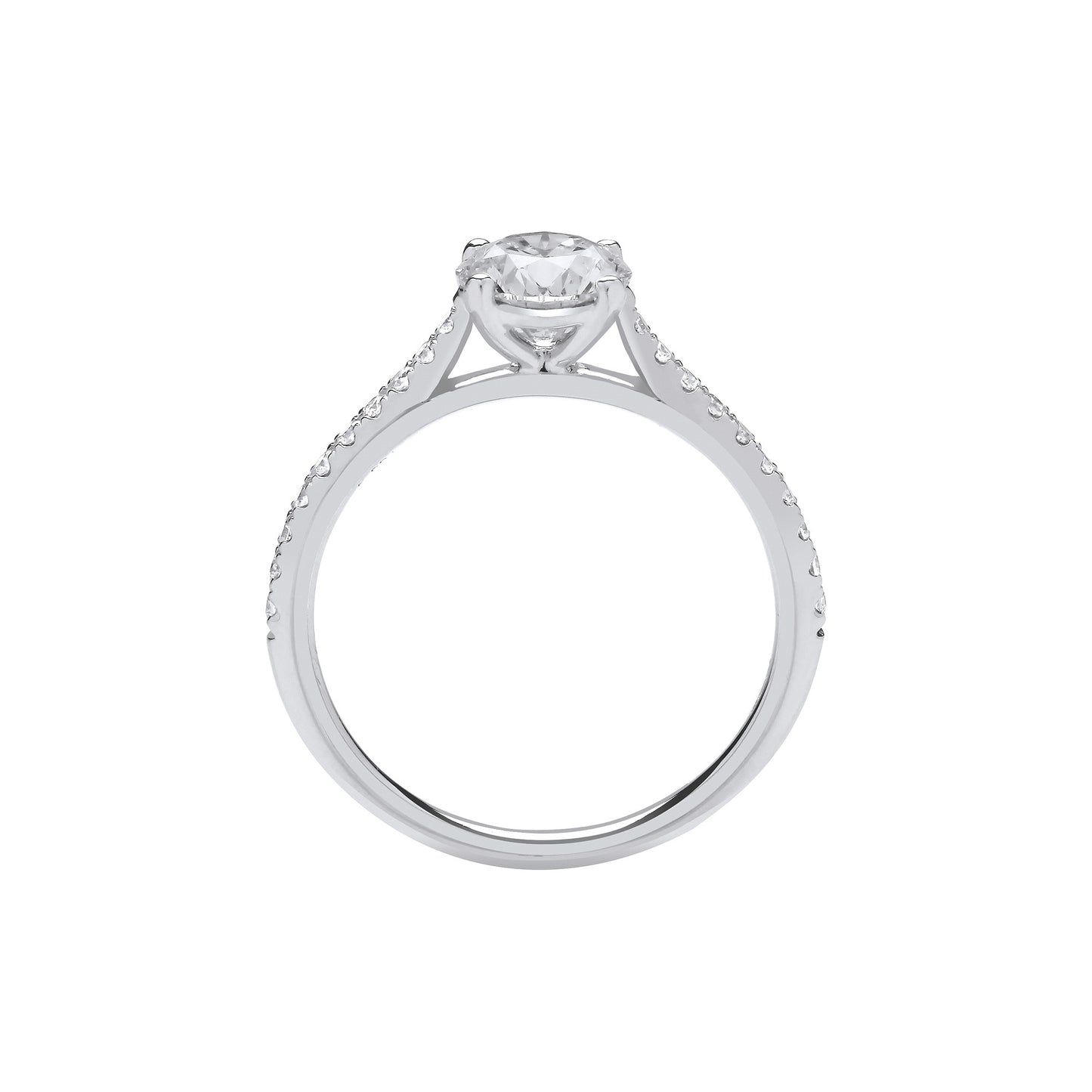 18ct White Gold 1.15ctw LAB GROWN Diamond Ring IGI Certified - 18ct Gold