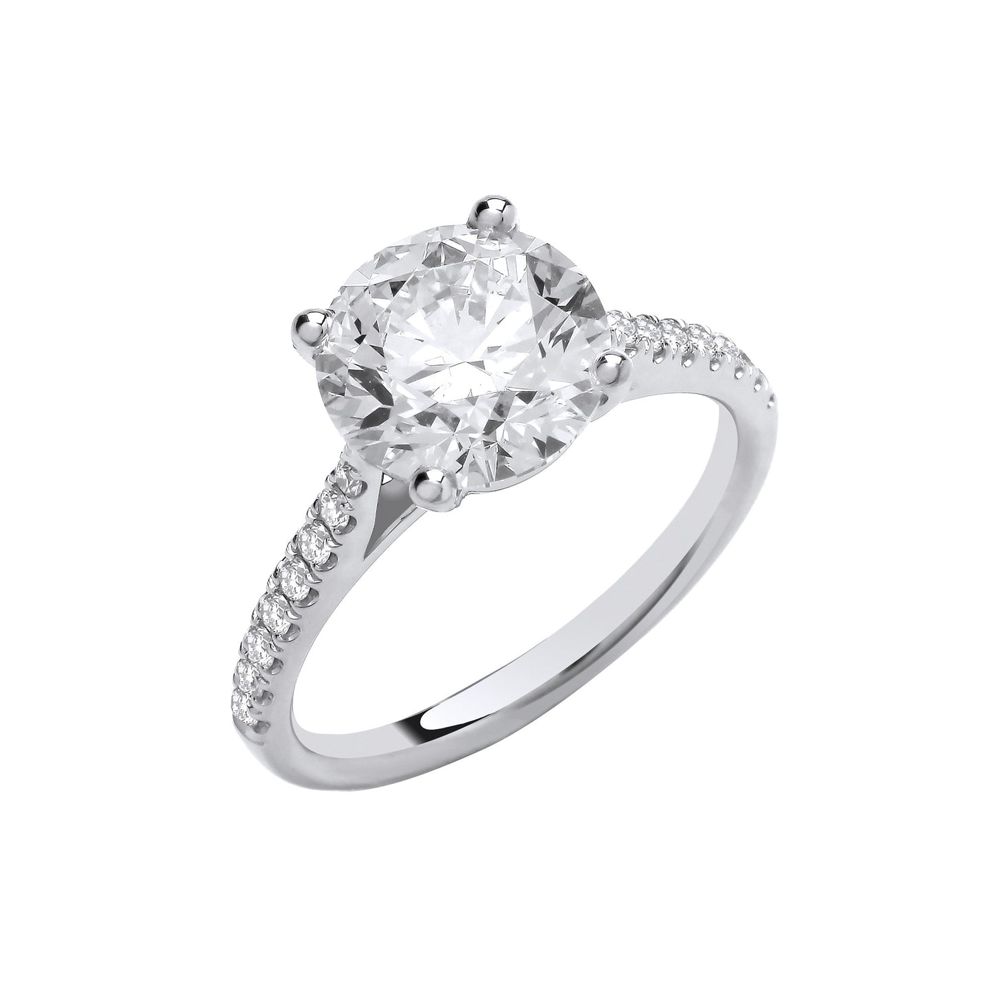 18ct White Gold 2.17ctw LAB GROWN Diamond Ring IGI Certified - 18ct Gold