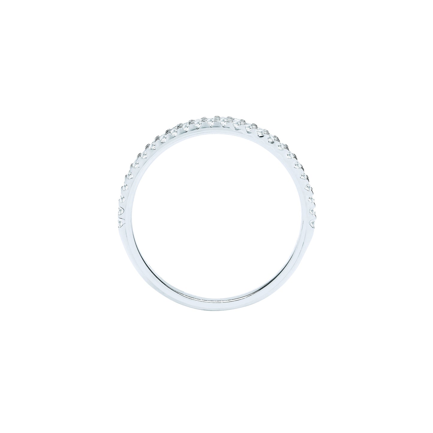 9ct White Gold 0.25ctw Ring - 9ct Gold