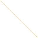 14ct Yellow Gold Hollow Beveled Figaro 2.6mm Chain