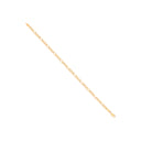 14ct Yellow Gold Hollow Beveled Figaro 3.4mm Chain