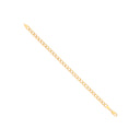 14ct Yellow Gold Hollow Beveled Curb 5.0mm Chain
