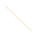 14ct Yellow Gold Hollow Oval Puff Marine 2.7mm Chain