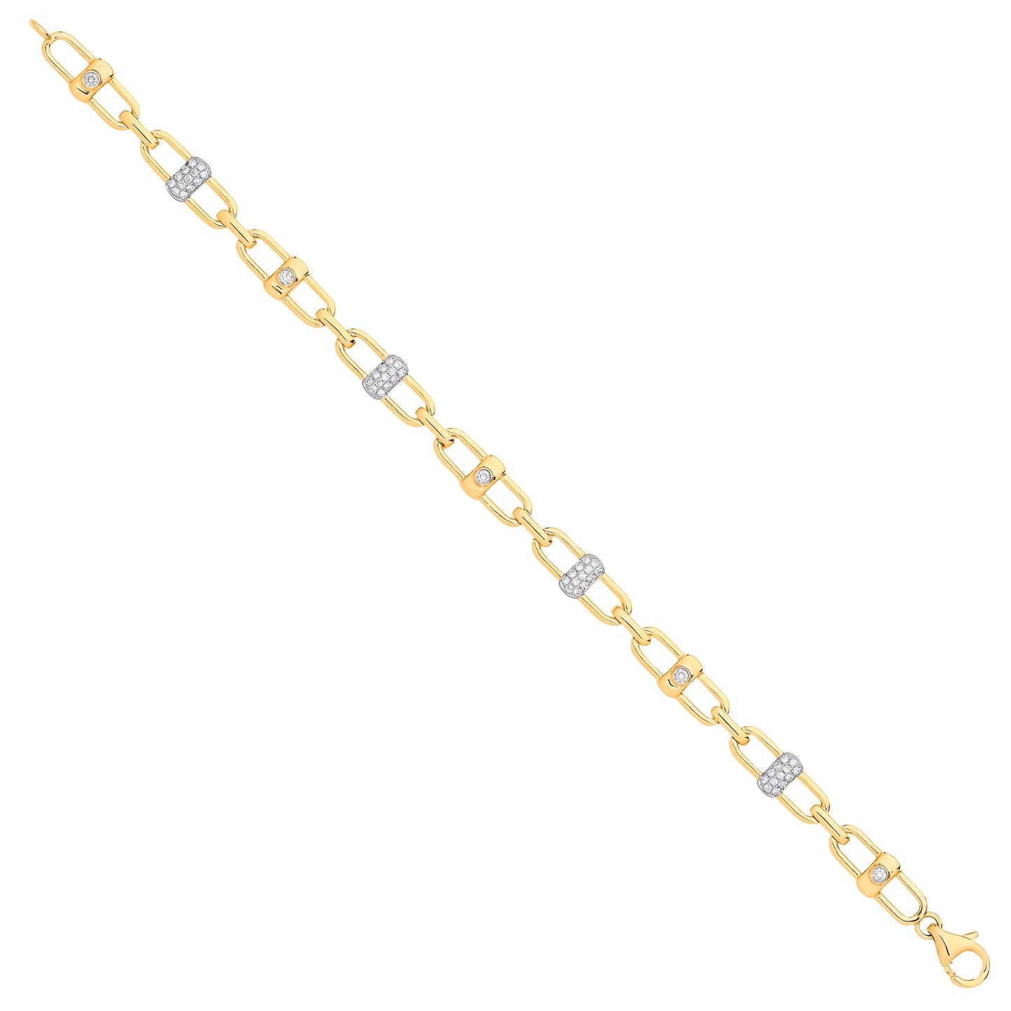 9ct Yellow Gold 0.38ctw Bracelet - 9ct Gold