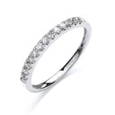 18ct White Gold 0.20ctw Half Eternity Ring