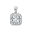 18ct White Gold 0.50ct GH/Vs Diamond Pendant