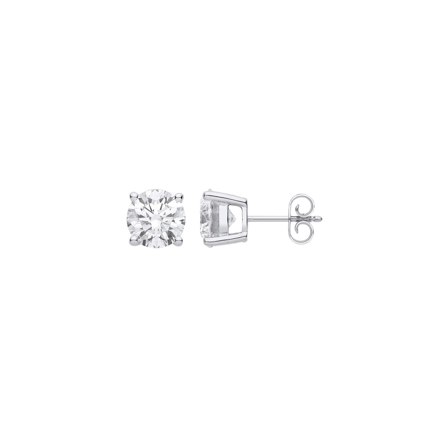 18ct 1.00ctw LAB GROWN Diamond Earrings IGI Certified - 18ct Gold