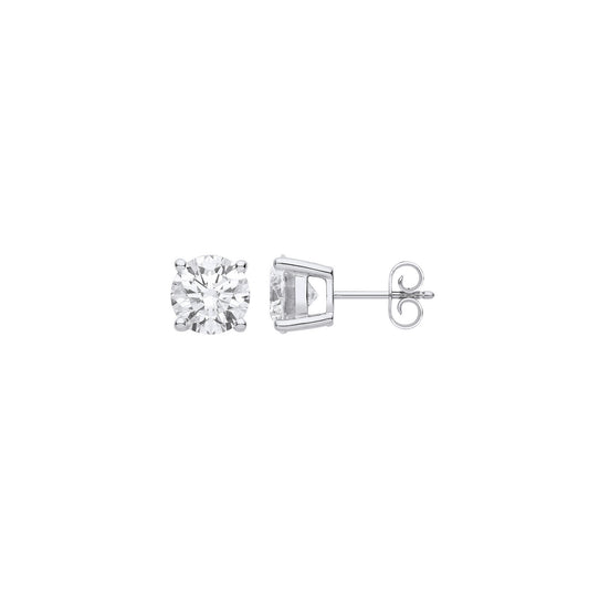 18ct 1.00ctw LAB GROWN Diamond Earrings IGI Certified - 18ct Gold