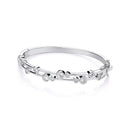Timeless Rubover set Cubic Zirconias Ladies J-Jaz Bangle