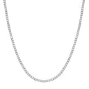 Silver 4mm Cubic Zirconias 18" Tennis Collarette