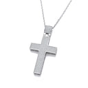 Micro Pave' Big Cross with Chain