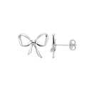 Silver Bow Studs