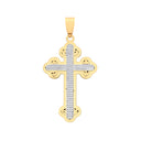 Yellow White/G Vintage Orthodox D/C Cross